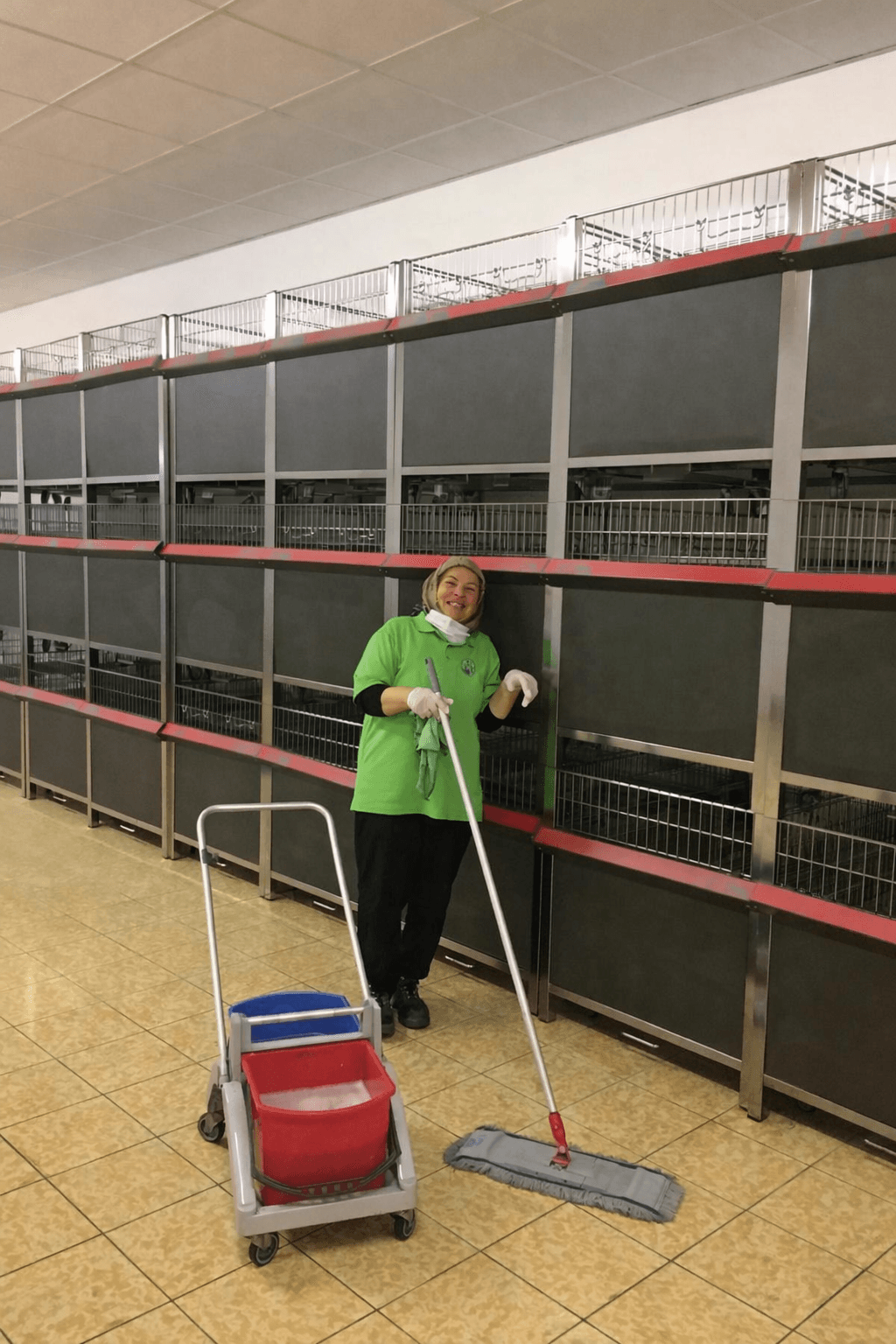 Gereinigte Lagerhalle nach einer professionellen Hallenreinigung